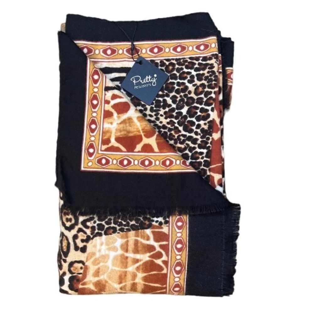 Pretty Persuasion Animal Print Large Scarf Wrap